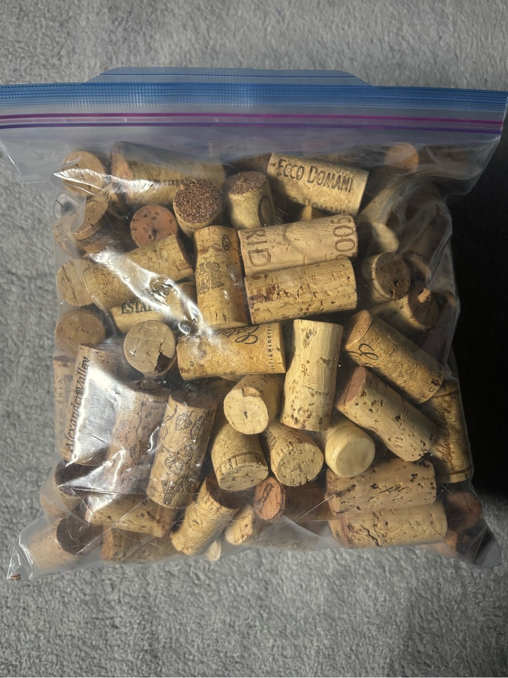 Bag of Natural Wine Corks - Neutral Tan